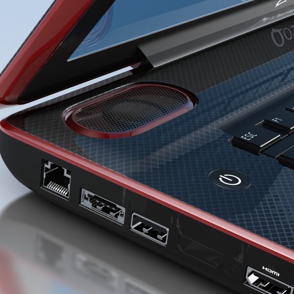 3ds max notebook toshiba qosmio x500 - Notebook TOSHIBA Qosmio X500.MAX... by 3DLocker